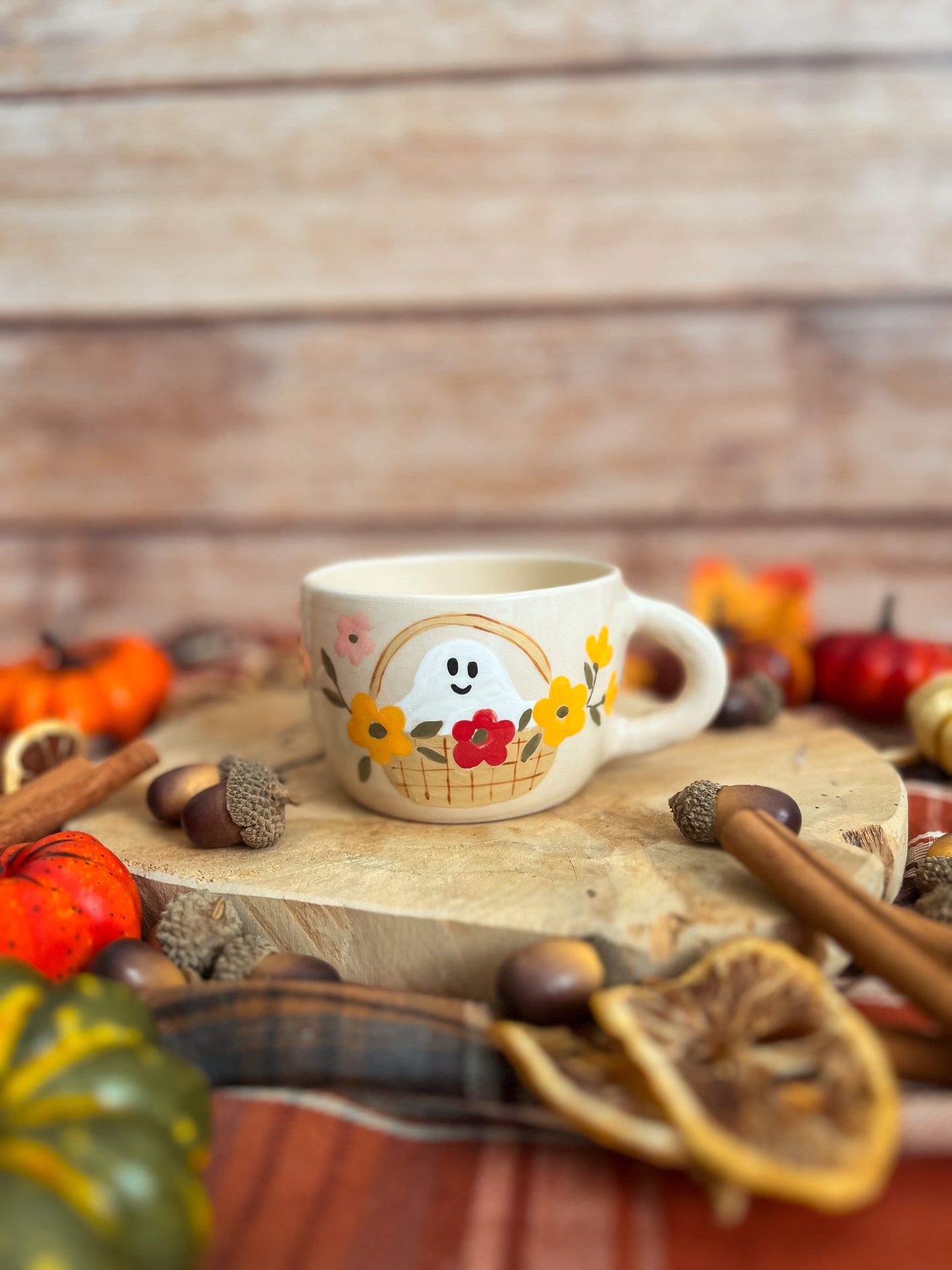 Tasse « Le Fantôme au Panier » PRÉCOMMANDE 🌻