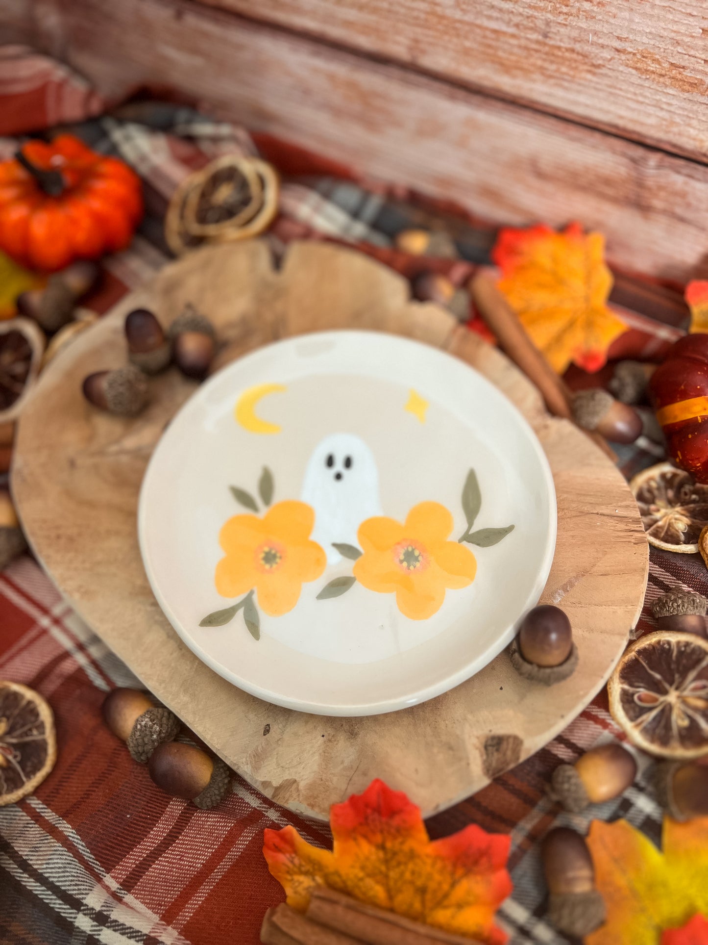 Assiette « Fantôme aux Fleurs » PRÉCOMMANDE 🌻