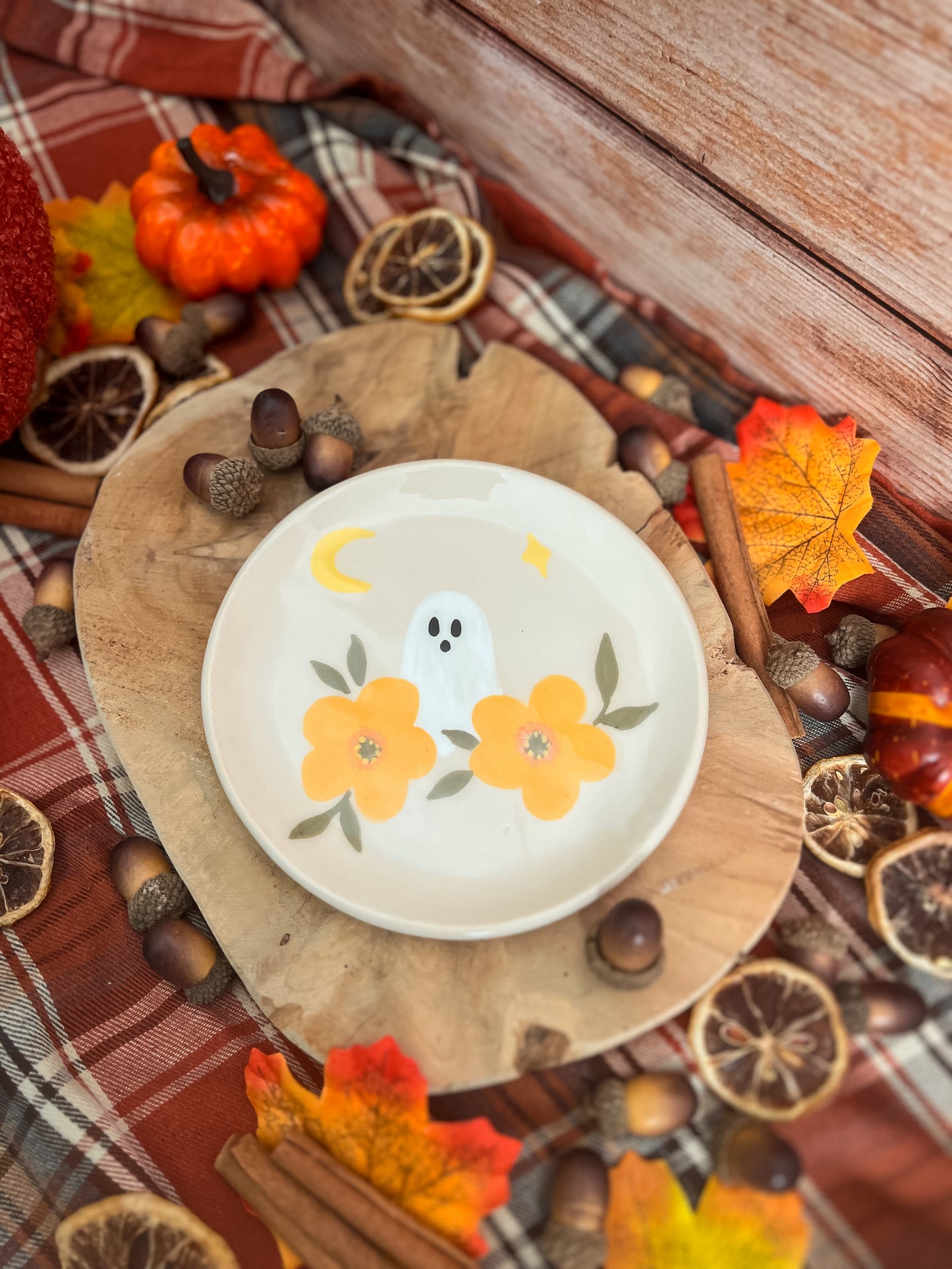 Assiette « Fantôme aux Fleurs » PRÉCOMMANDE 🌻