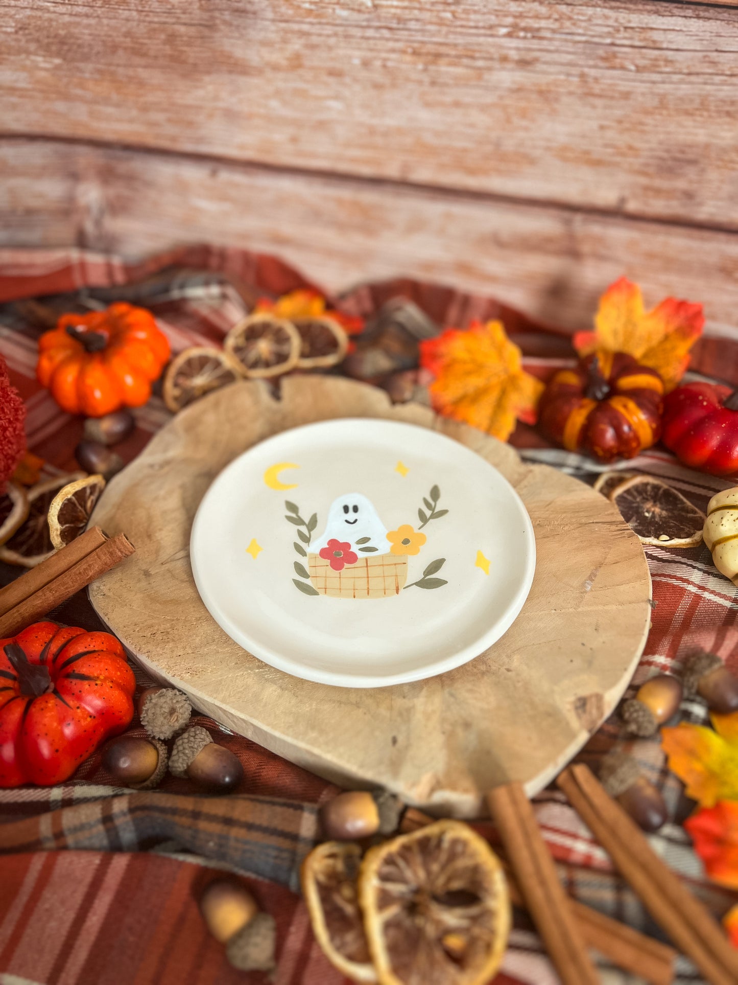 Assiette « Fantôme fleuri »PRÉCOMMANDE ✨