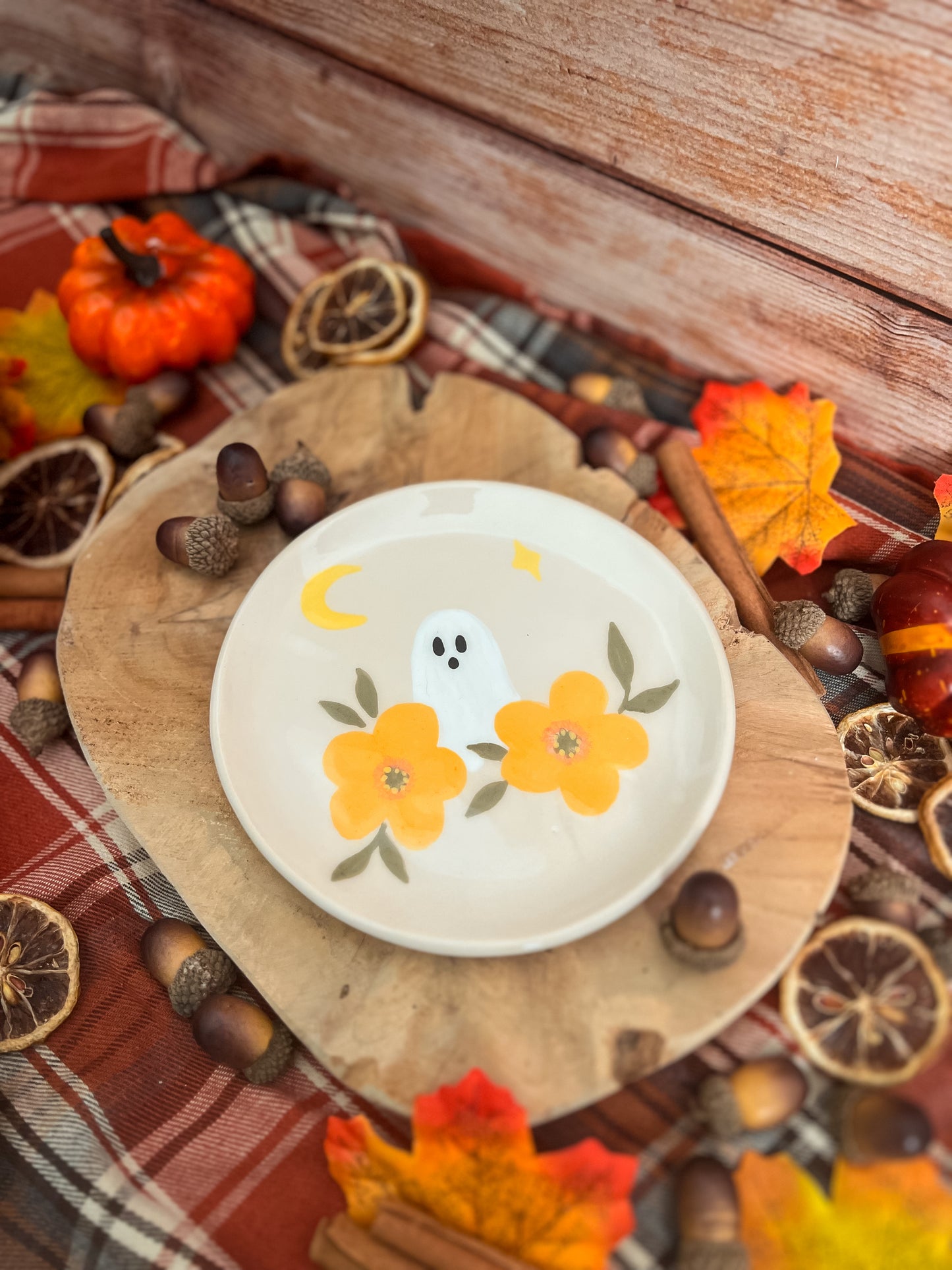 Assiette « Fantôme aux Fleurs » PRÉCOMMANDE 🌻