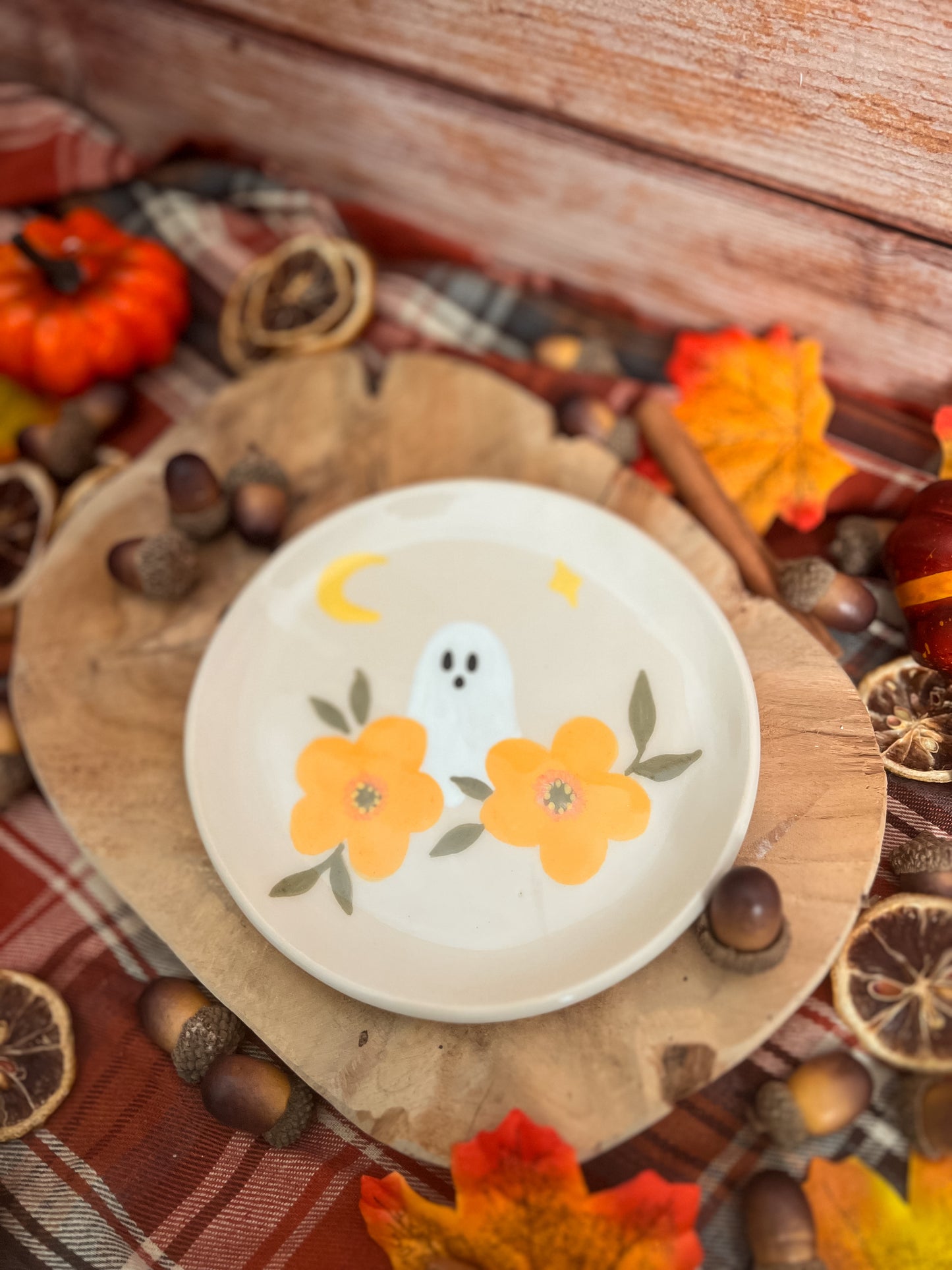 Assiette « Fantôme aux Fleurs » PRÉCOMMANDE 🌻