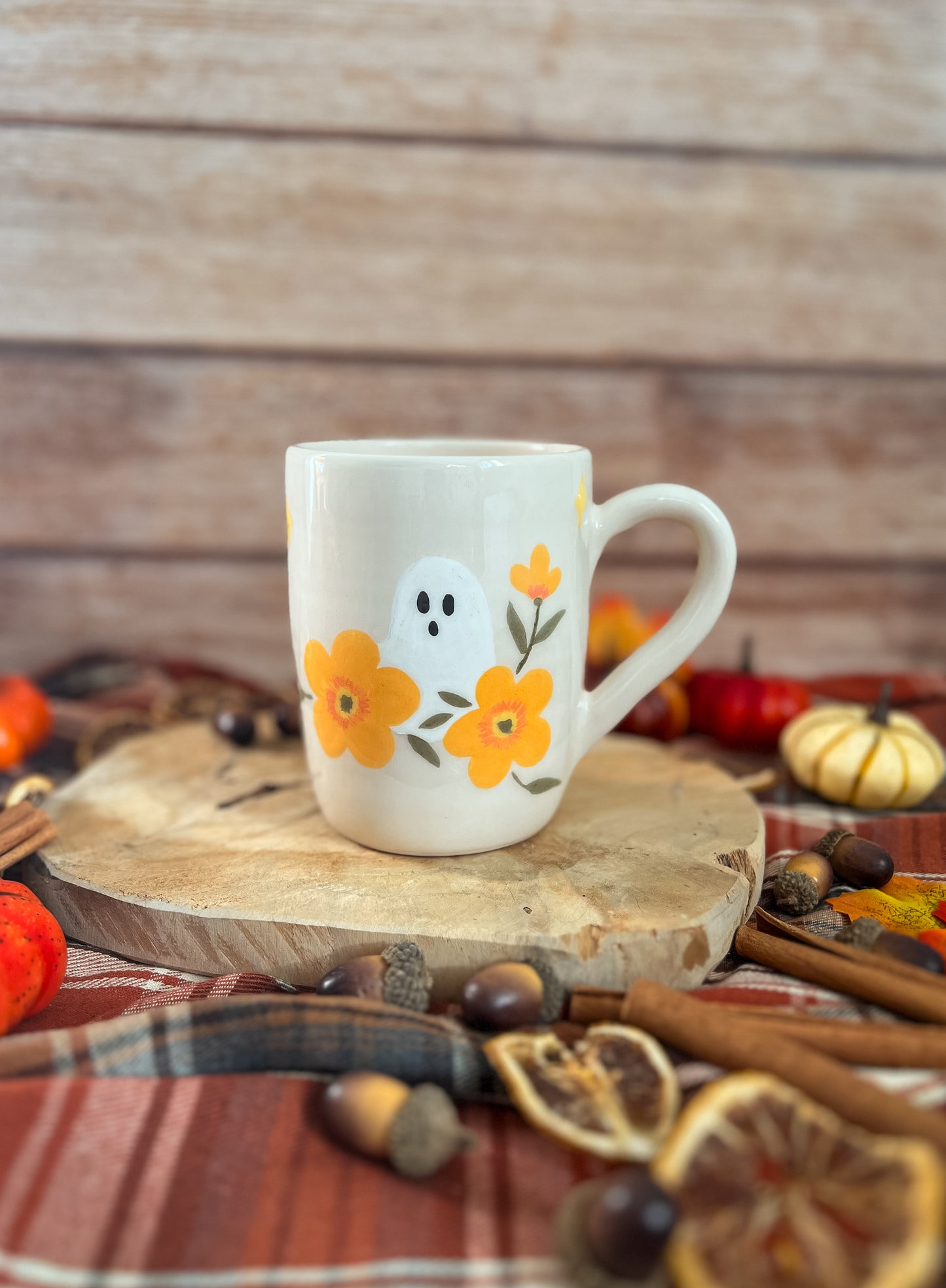 Maxi Mug « Fantôme aux Fleurs » 🍂