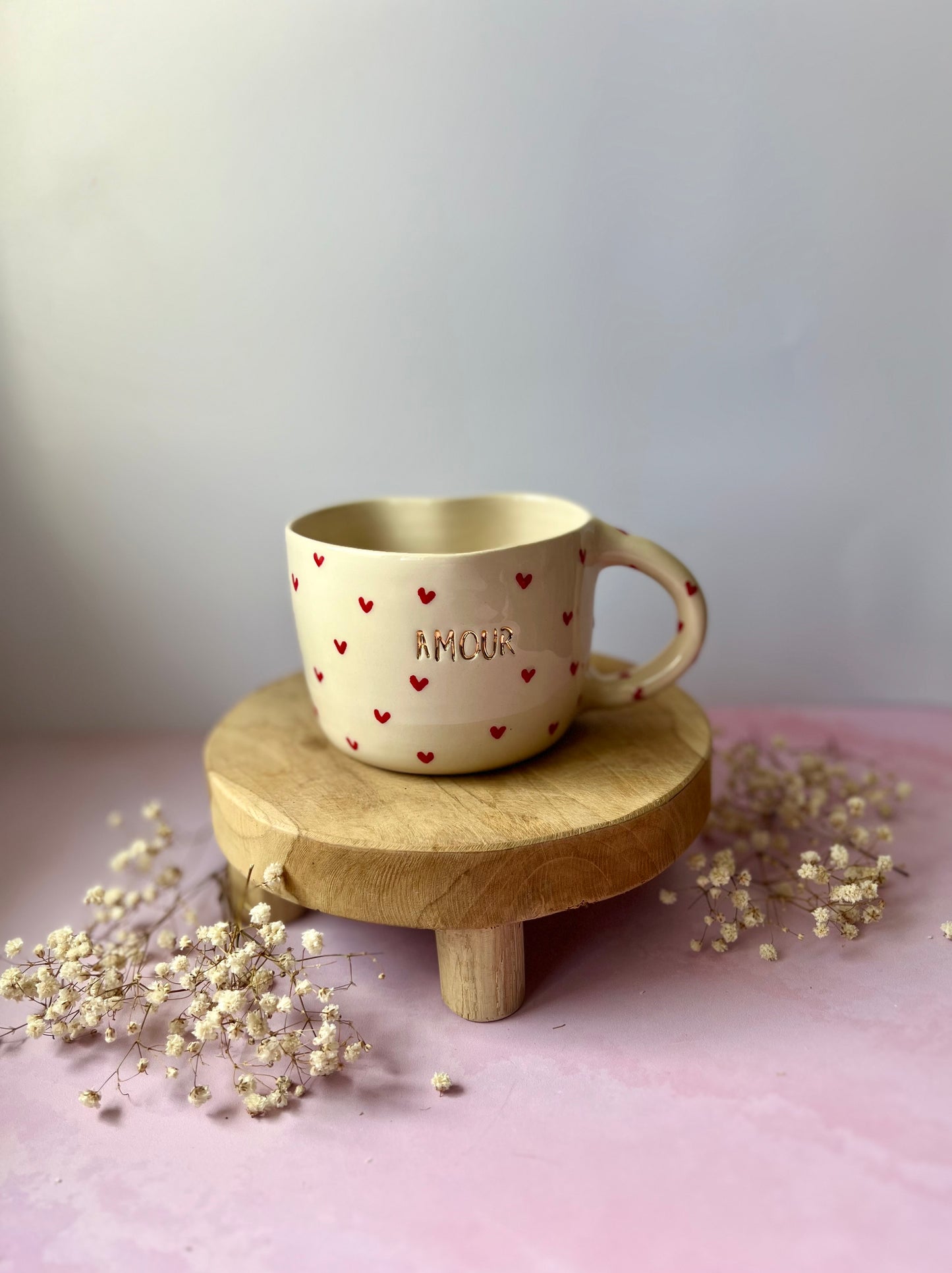 Mug Cœur à personnaliser Or