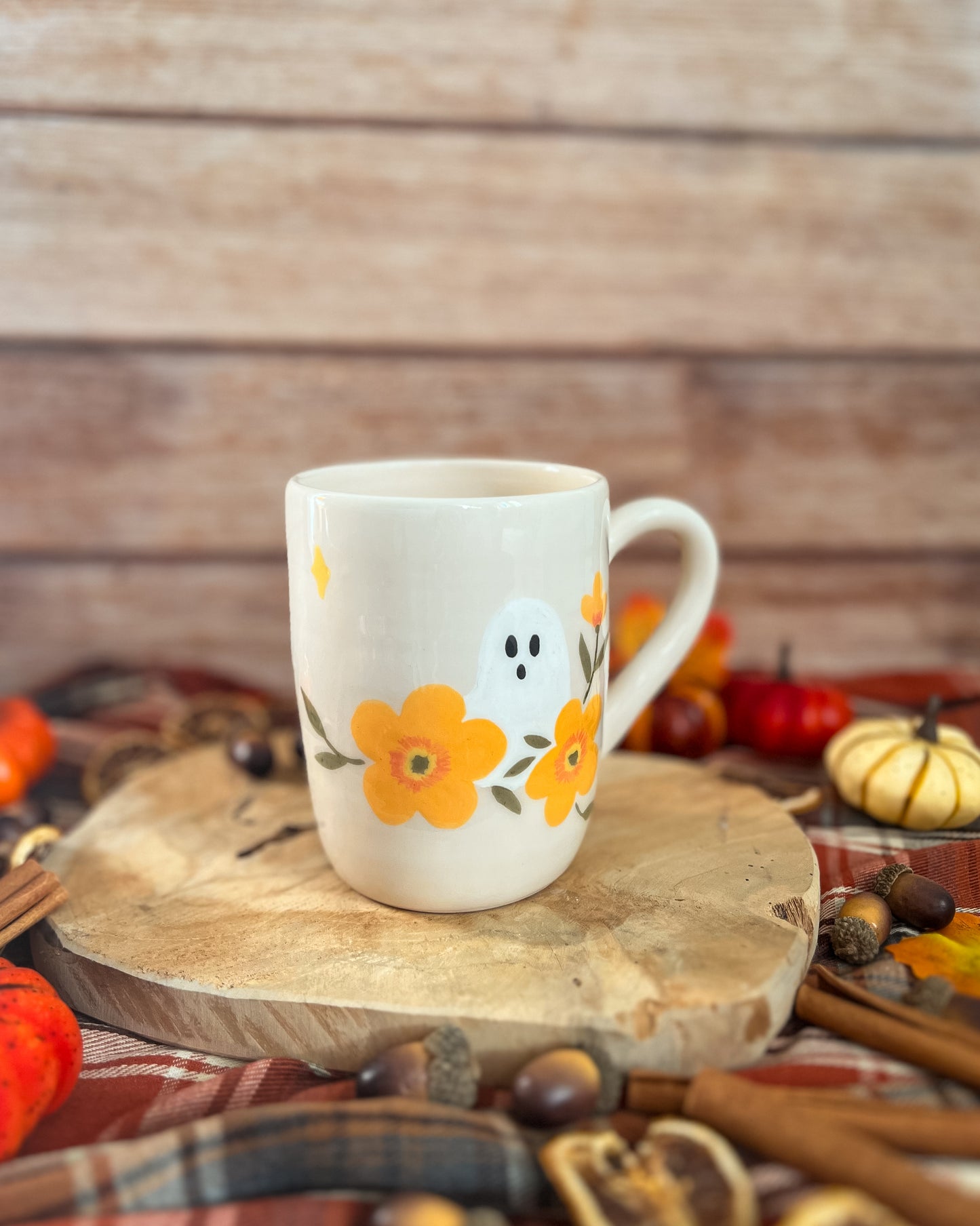 Maxi Mug « Fantôme aux Fleurs » 🍂
