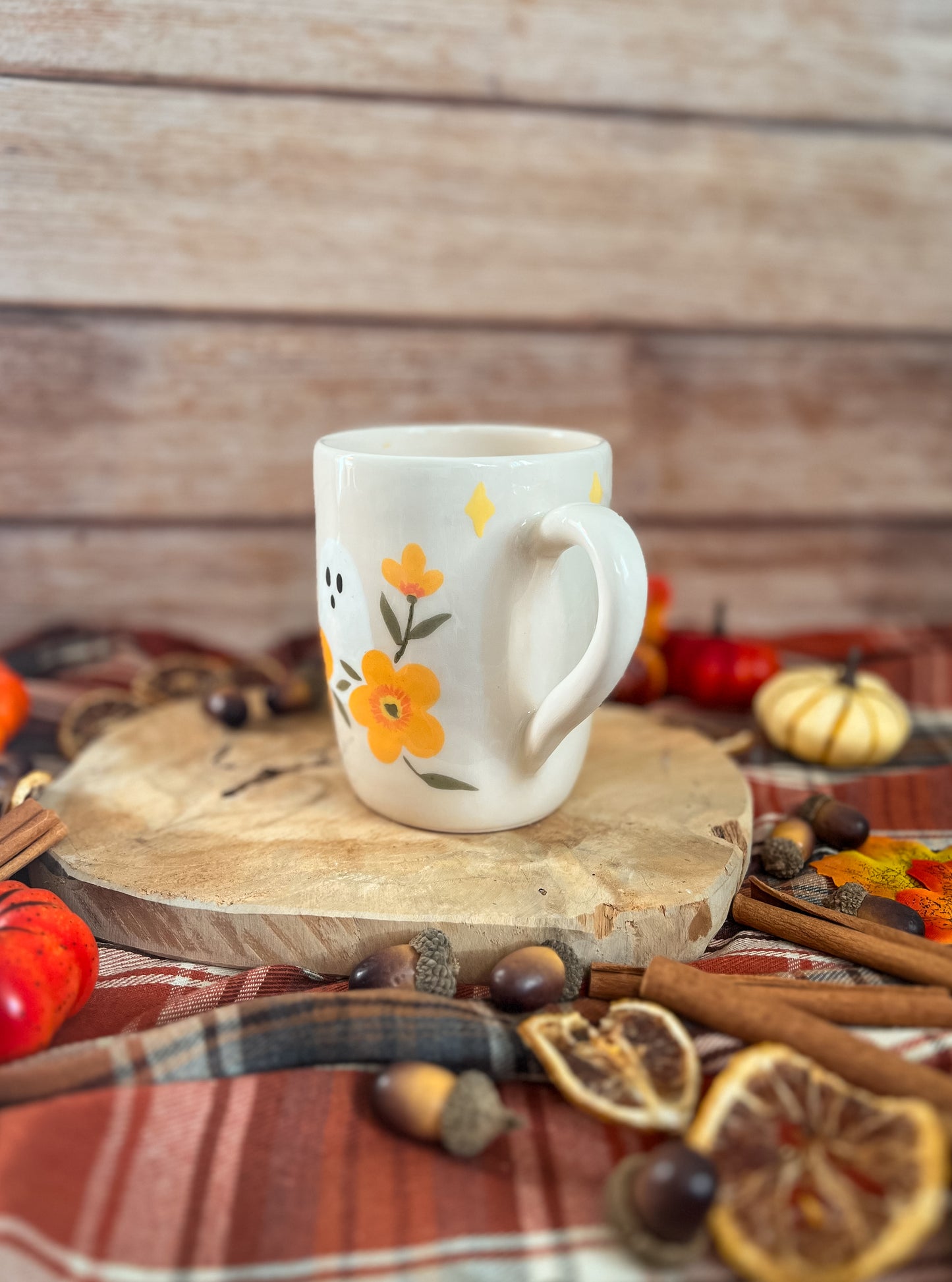 Maxi Mug « Fantôme aux Fleurs » 🍂