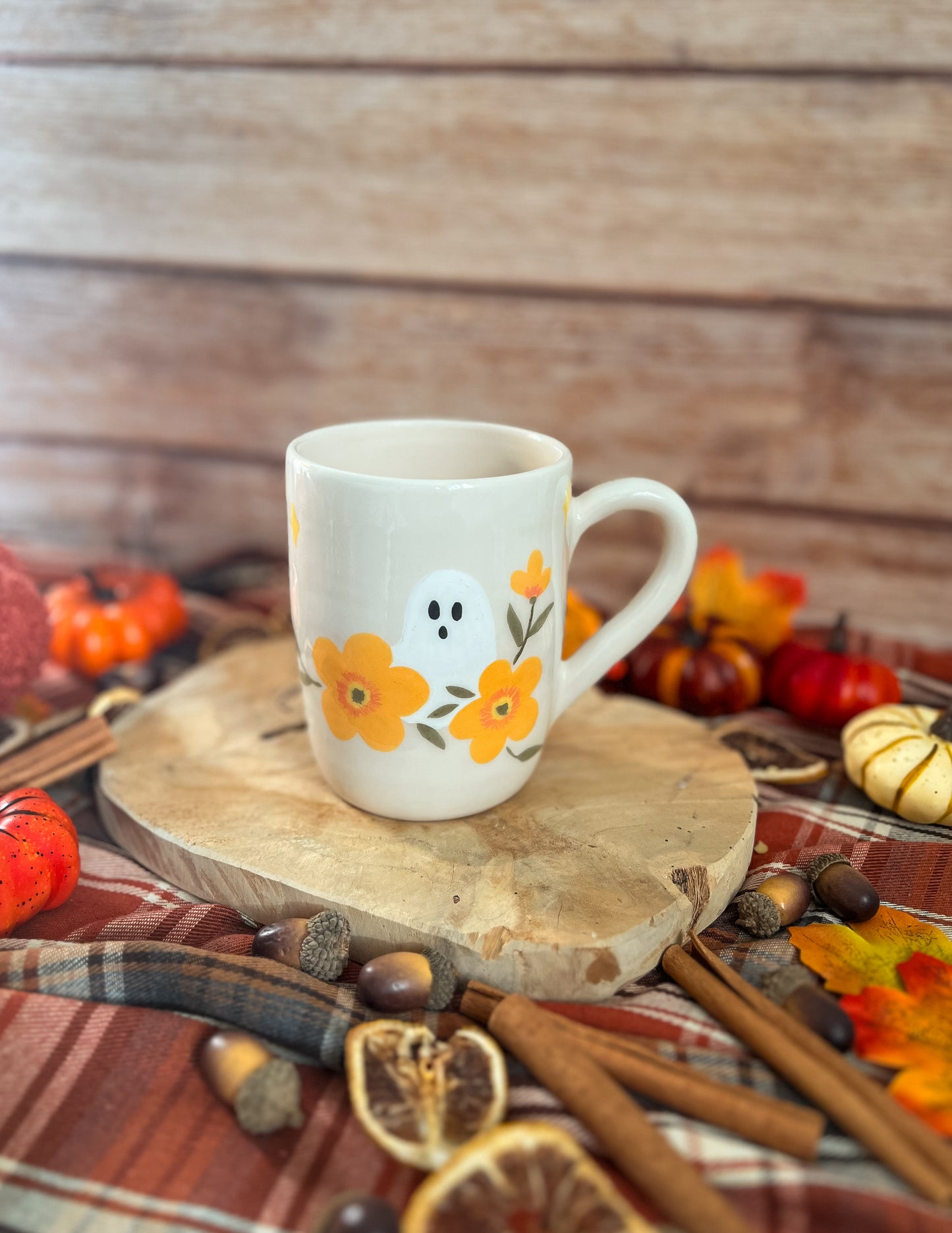 Maxi Mug « Fantôme aux Fleurs » 🍂