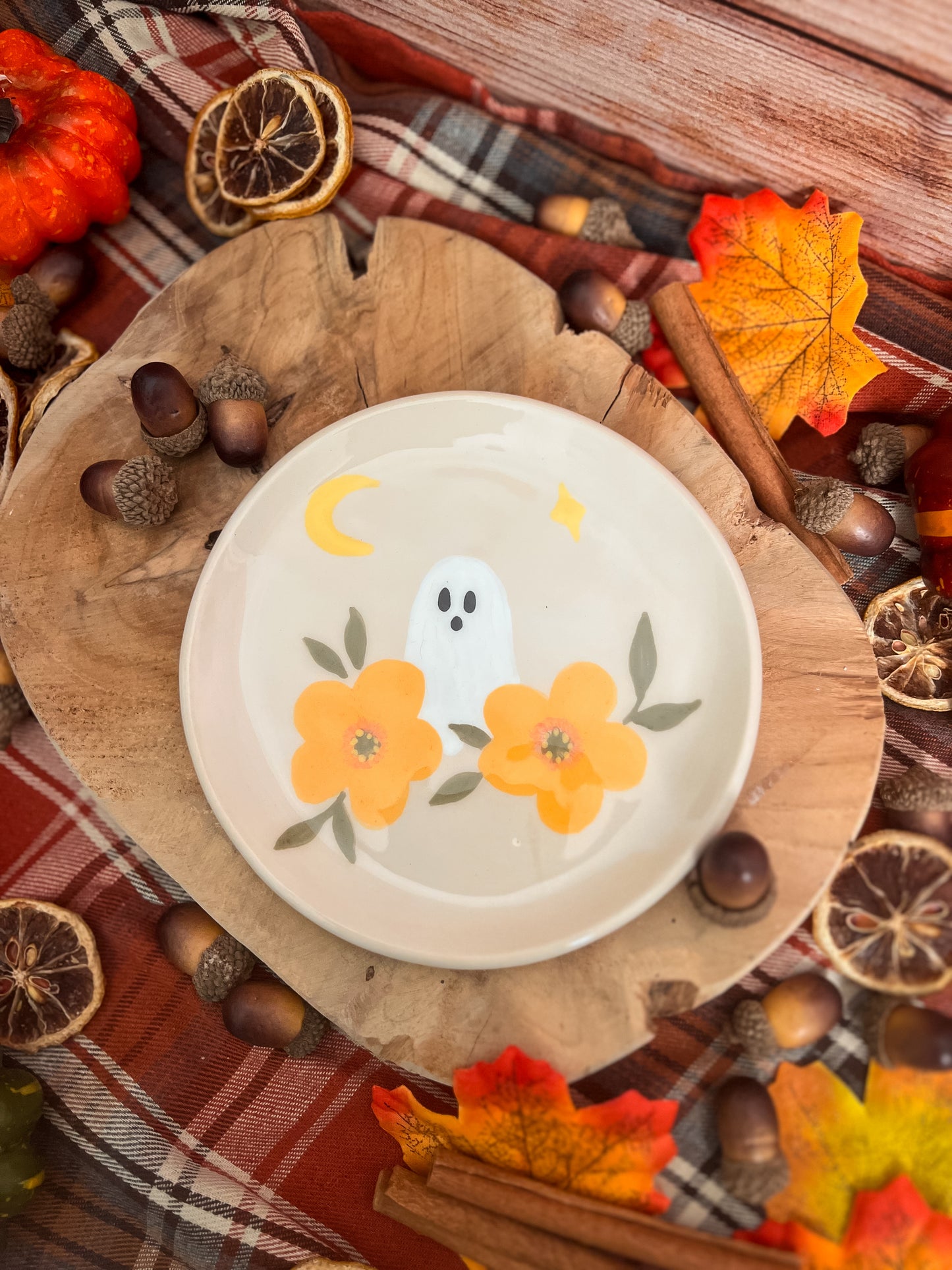 Assiette « Fantôme aux Fleurs » PRÉCOMMANDE 🌻
