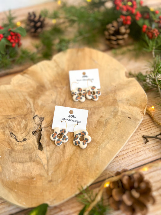 Boucles fleur leopard 🐆
