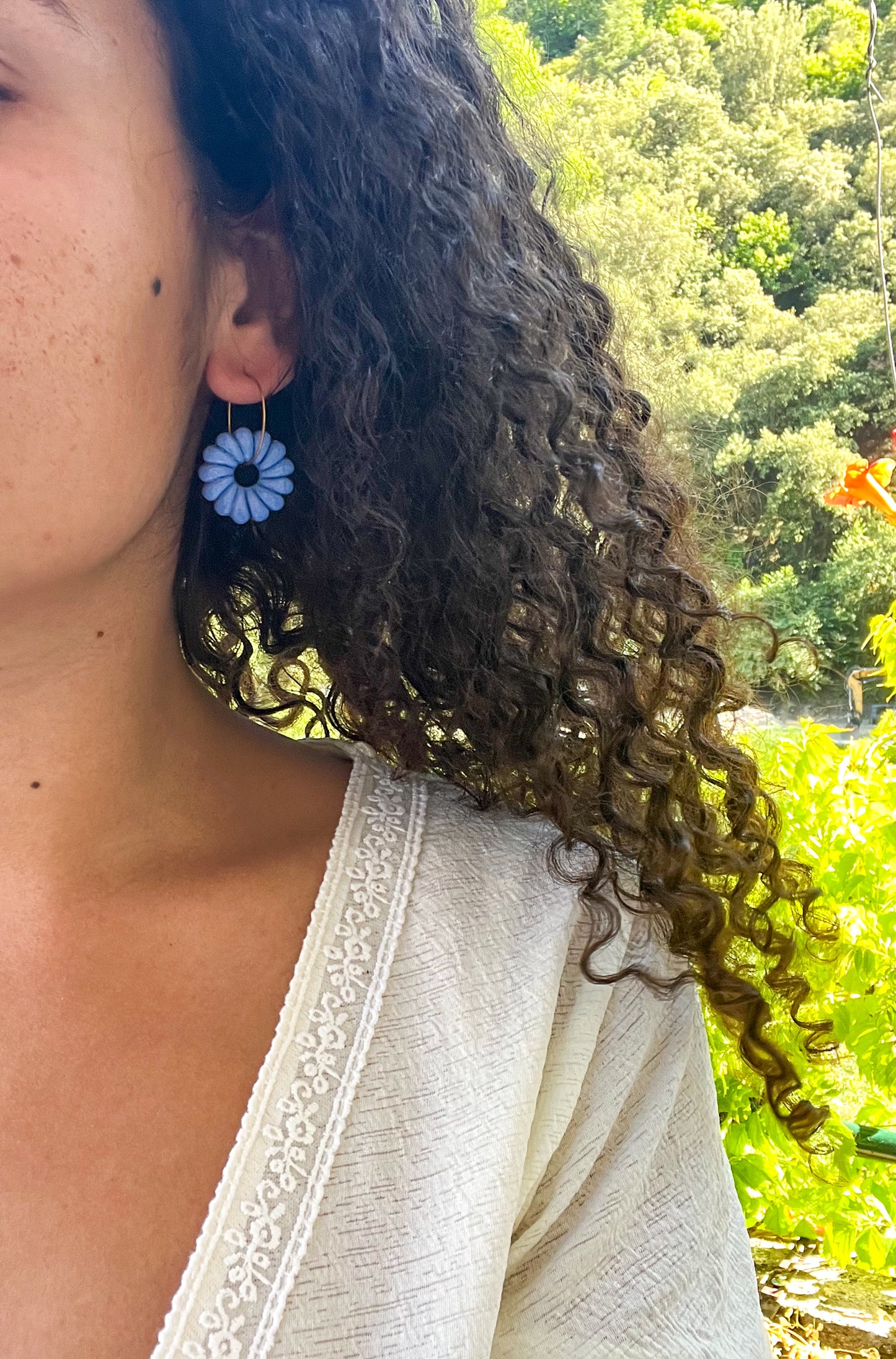 Créoles couronne Bleue 💙