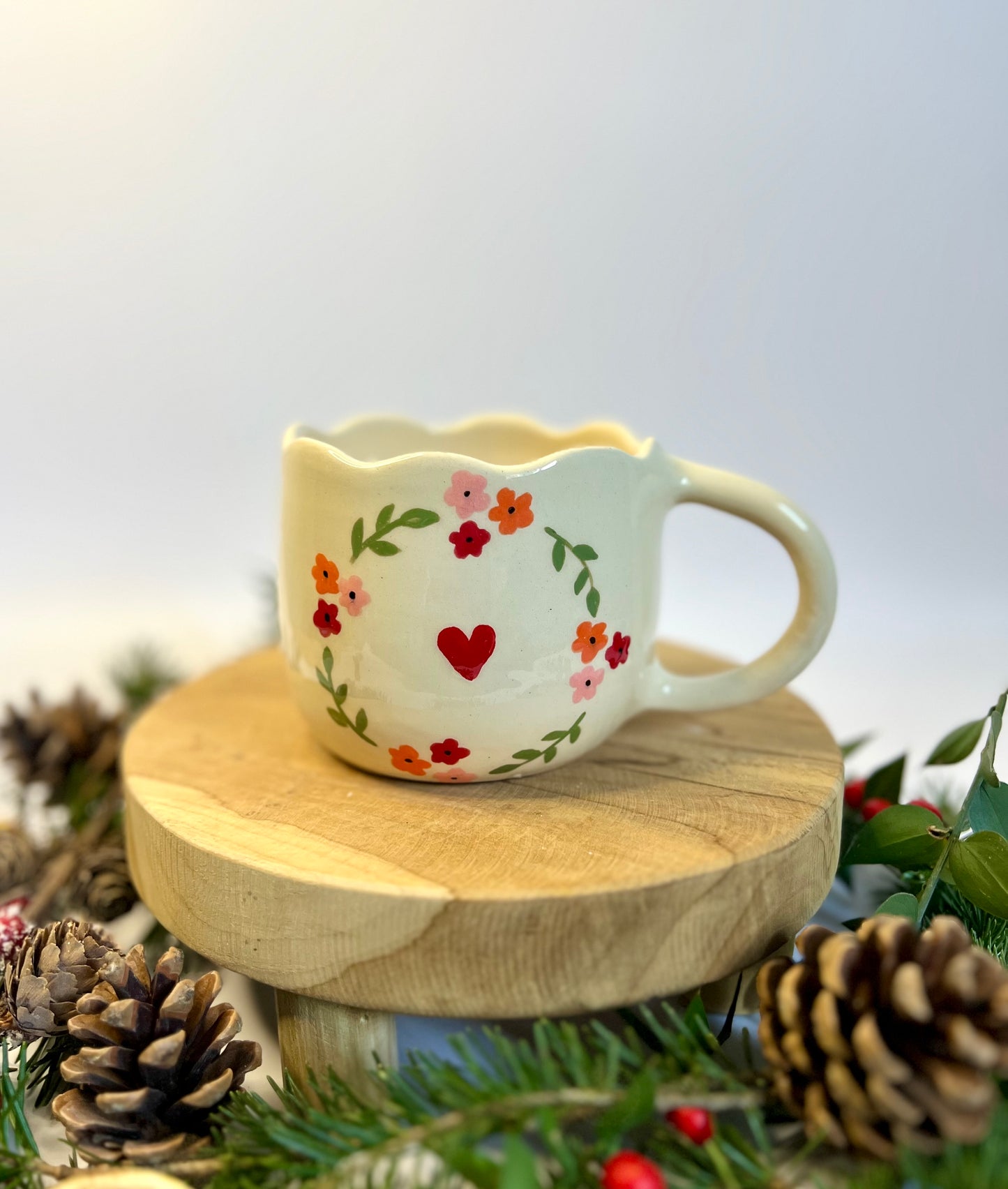 Tasse Cœur Fleuri