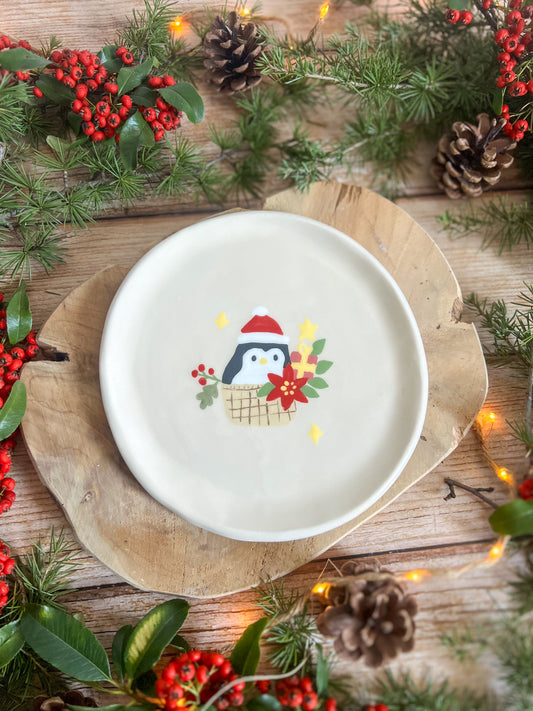 Assiette Pingouin de Noël 🎄