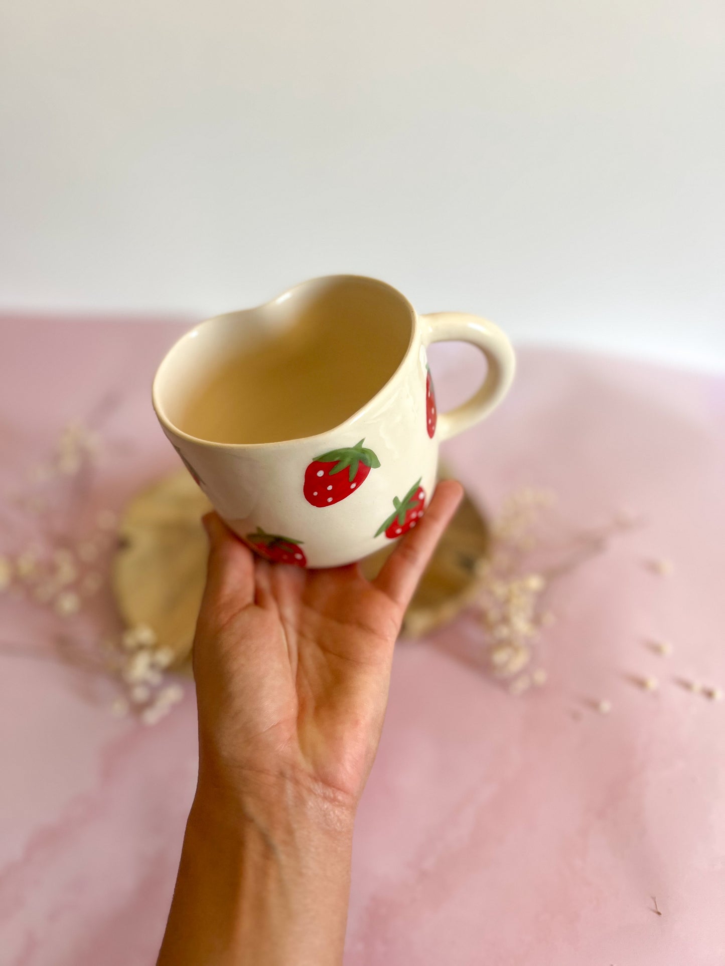 Tasse 🍓 forme cœur