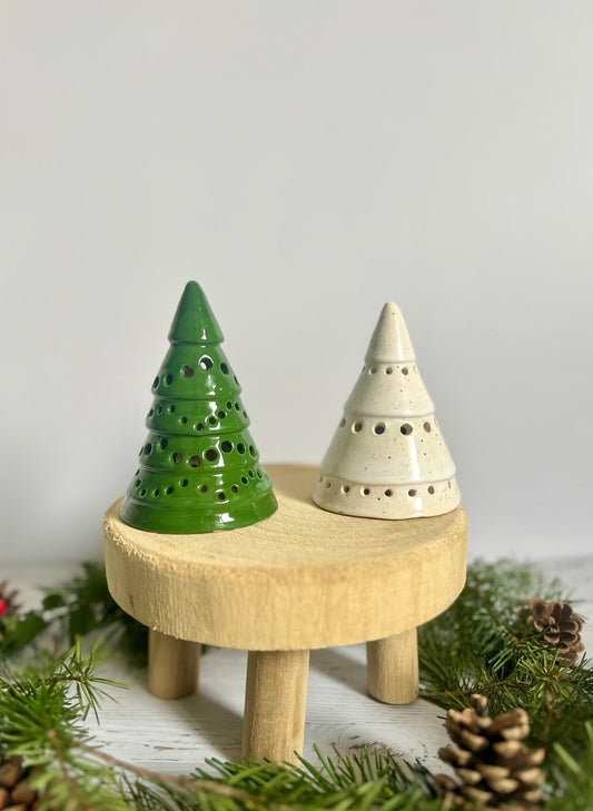 Petit photophore Sapin Vert