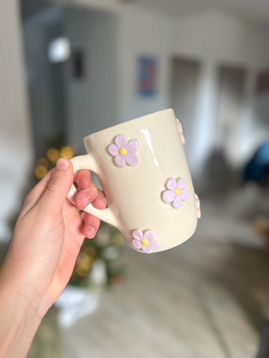 Maxi Mug fleurs lilas 🌸
