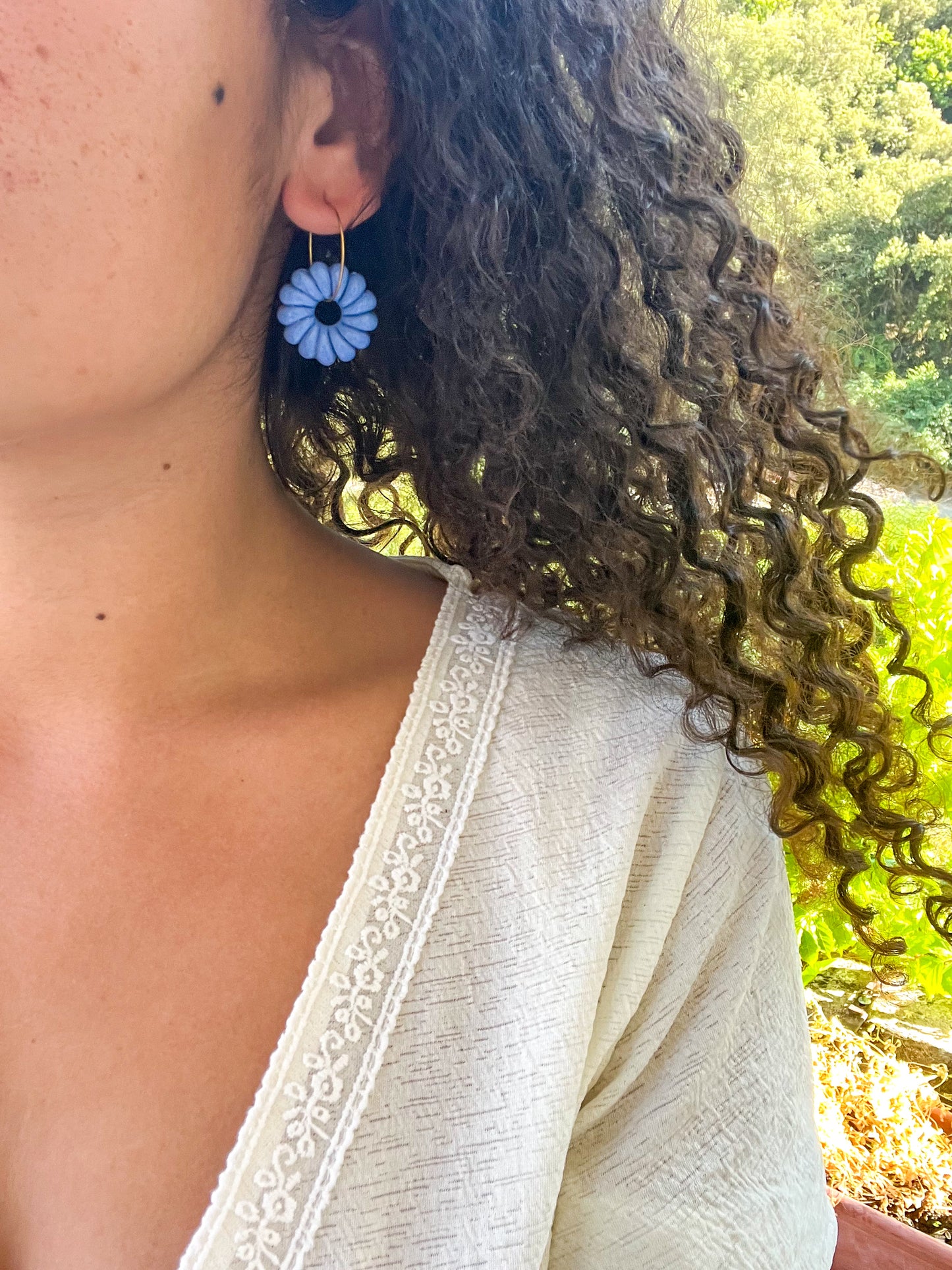 Créoles couronne Bleue 💙