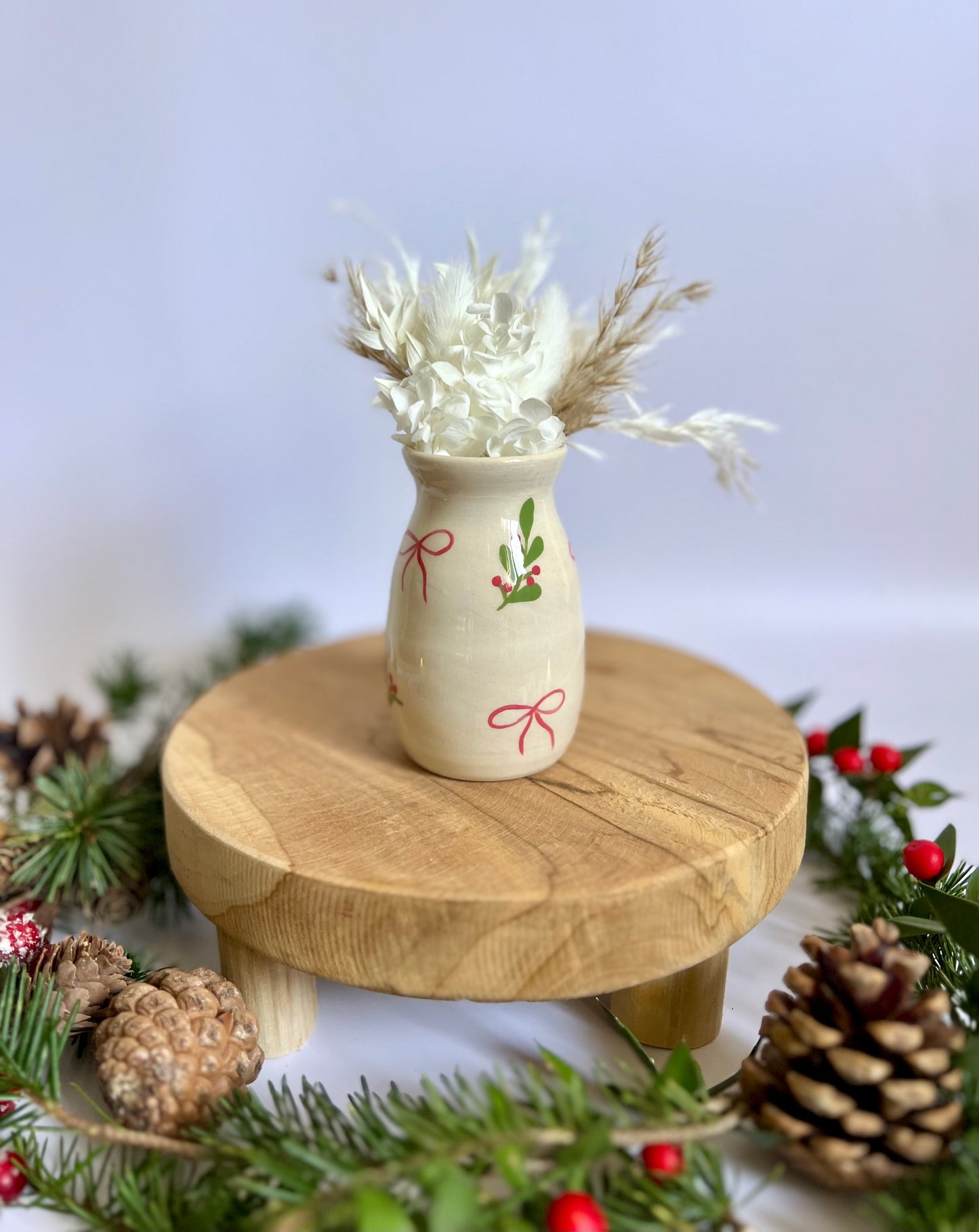 Mini vase Noeud de Noël