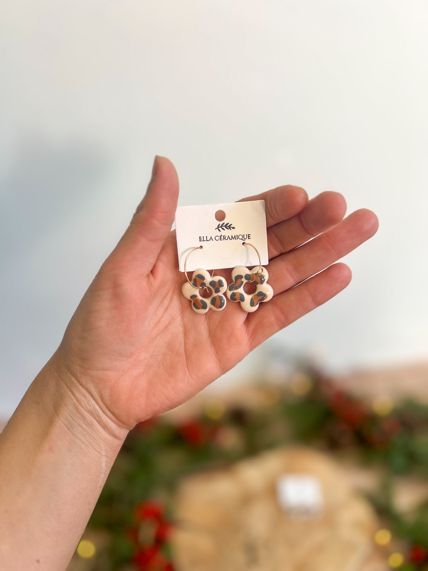 Boucles fleur leopard 🐆