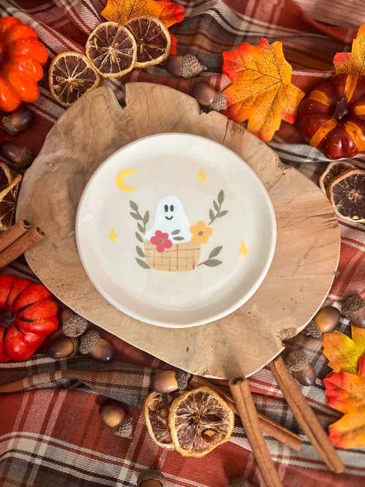 Assiette « Fantôme fleuri »PRÉCOMMANDE ✨