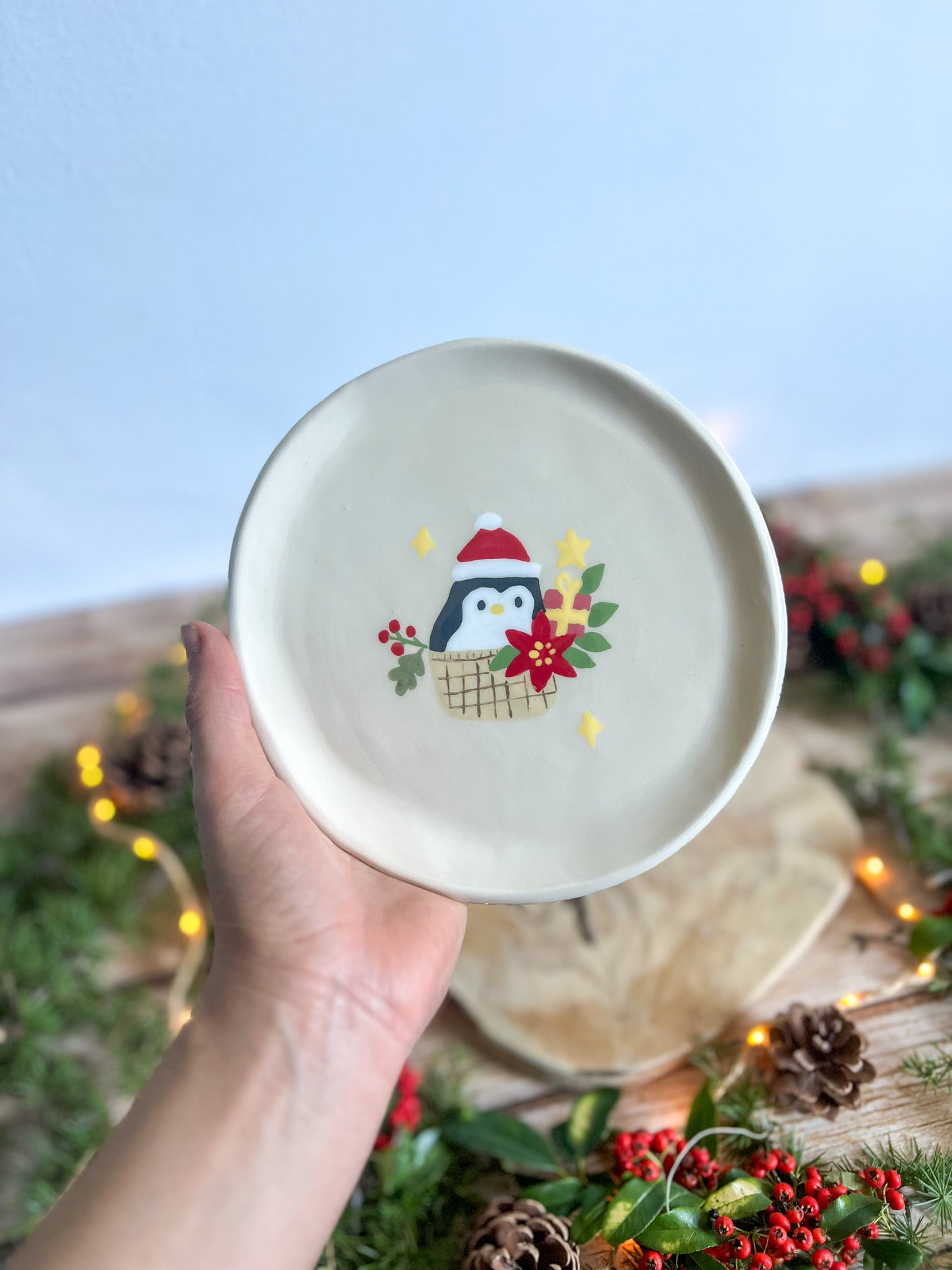 Assiette Pingouin de Noël 🎄