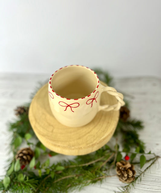 Tasse de Noël Noeuds