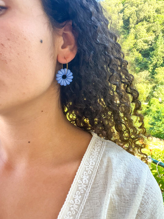Créoles couronne Bleue 💙