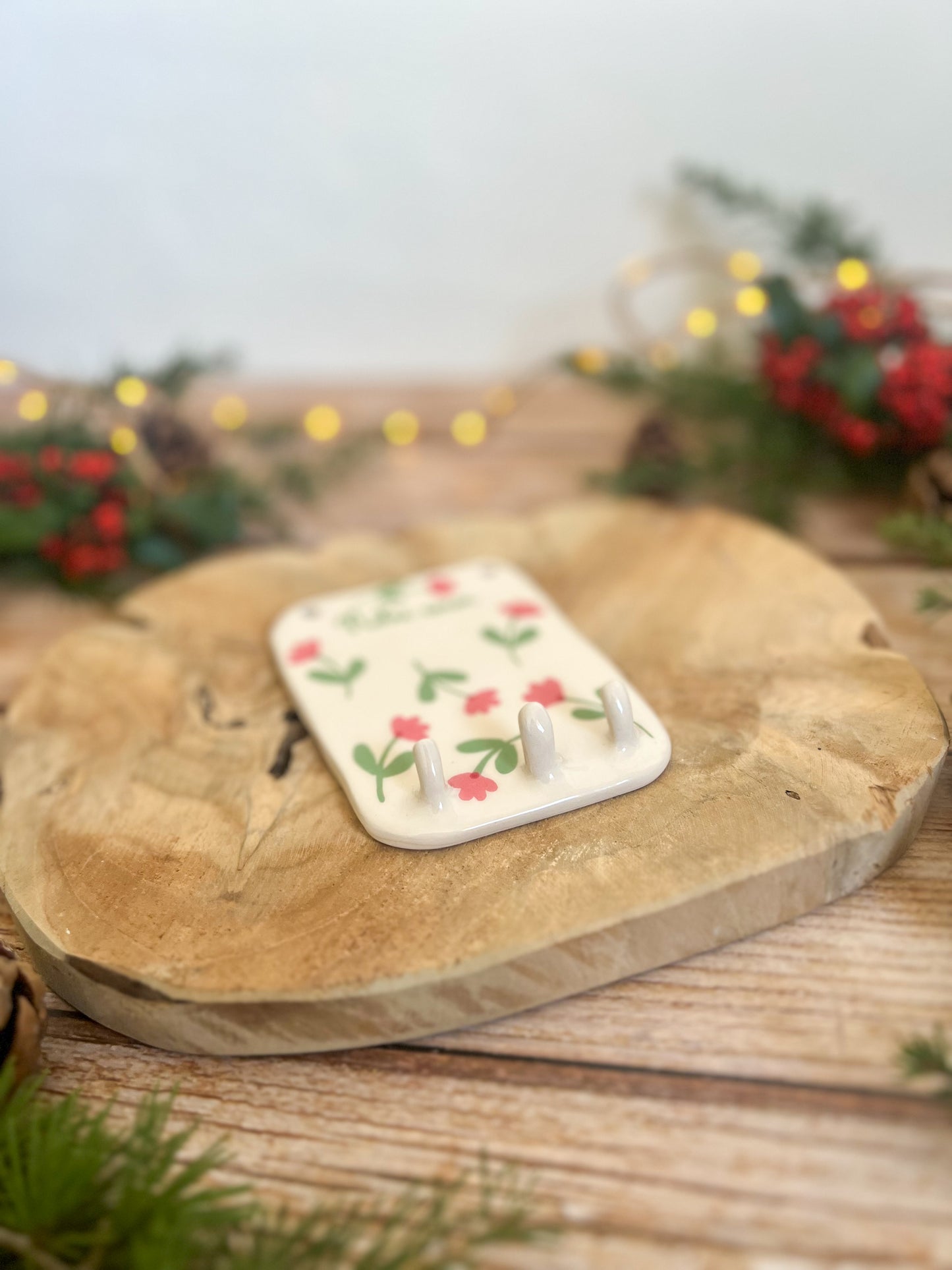 Support à clefs « Notre cocon » 🌸