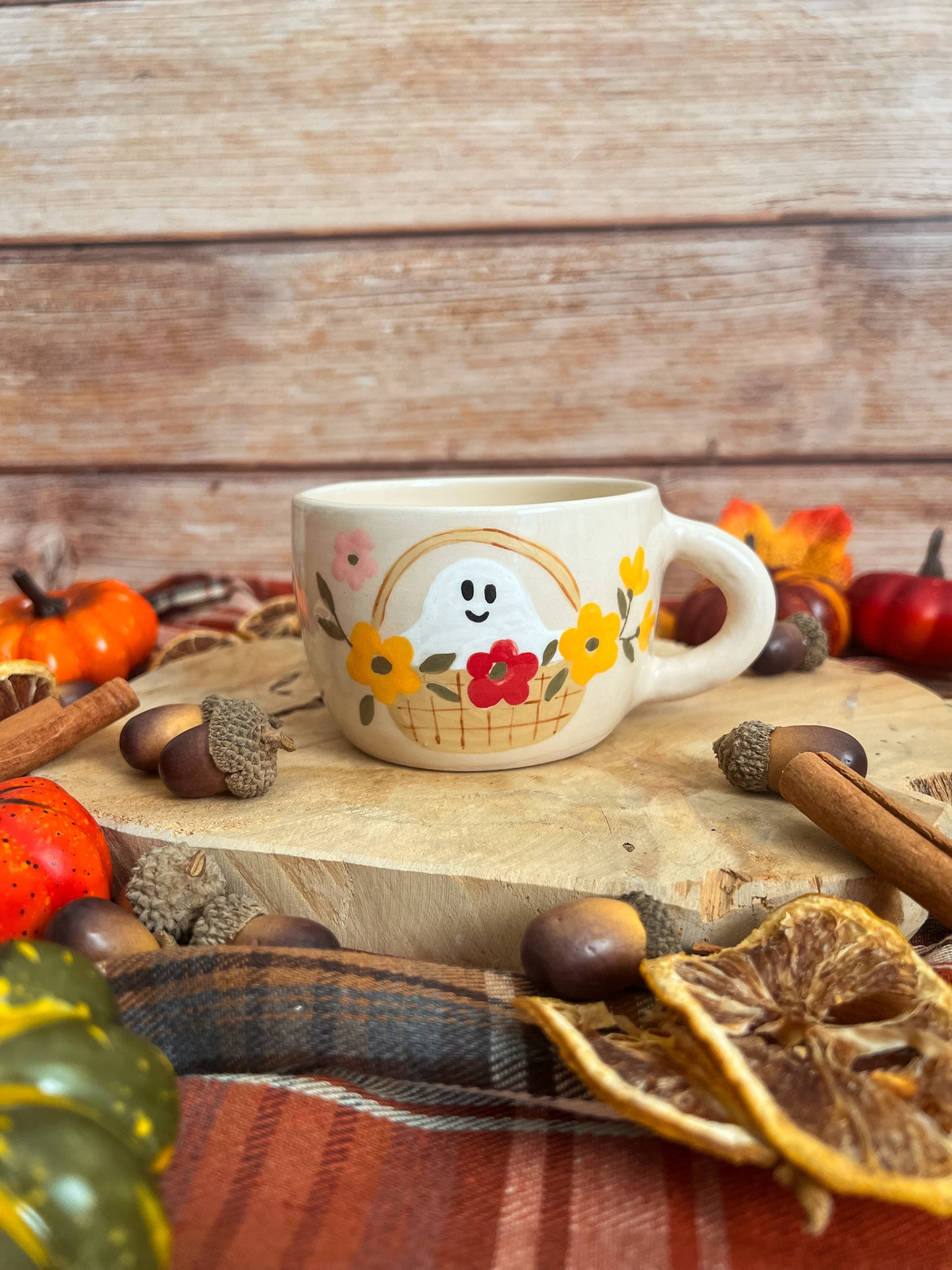 Tasse « Le Fantôme au Panier » PRÉCOMMANDE 🌻