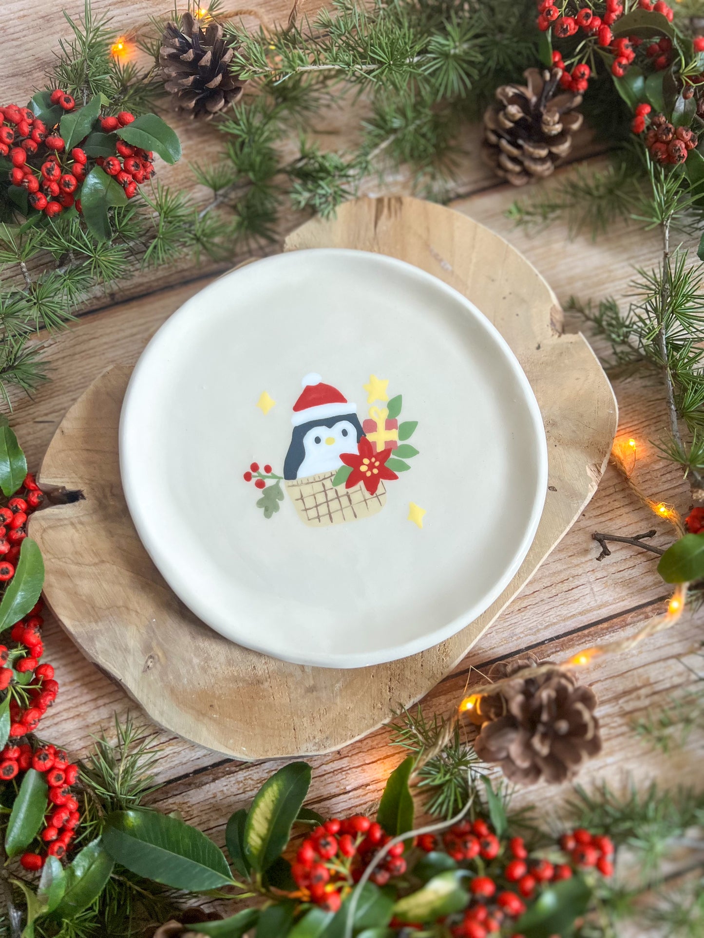 Assiette Pingouin de Noël 🎄